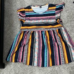 Striped colorful top